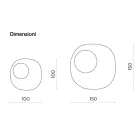 Pasqyrë me Formë me Shtesë Qelqi të Valëzuar Prodhuar në Itali - Adalberta Viadurini