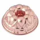 Moulds të ëmbëlsirave të bakrit të konservuar të punuar me dorë të rrumbullakëta me dekor - Gianandrea Viadurini