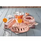 Essertmbëlsira Tortë Ovale për Tortë në Bakër Bakër i Kallajosur me Dekor - Gianfilippo Viadurini