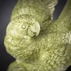 Figurinë qeramike në formë Parrot, punuar me dorë në Itali - Pagallo Viadurini
