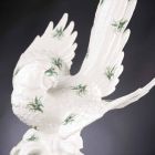 Figurinë qeramike në formë Parrot, punuar me dorë në Itali - Pagallo Viadurini