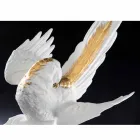 Figurinë qeramike në formë Parrot, punuar me dorë në Itali - Pagallo Viadurini