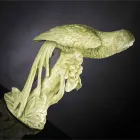 Figurinë e punuar me dorë Qeramike në formë Parrot Prodhuar në Itali - Pagallo Viadurini