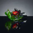 Figurinë dekorative në formën e një bretkocë në fletë qelqi prodhuar në Itali - fletë Viadurini