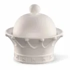 Figurinë dekorative në dorë të bardhë qeramike prodhuar në Itali - Mbretëresha Viadurini