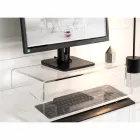 Mbështetëse Monitori në Dizajn Italian Plexiglas transparent ose të tymosur - Nerd Viadurini
