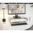 Mbështetëse Monitori në Dizajn Italian Plexiglas transparent ose të tymosur - Nerd Viadurini