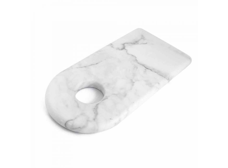 Bordi Prerës i Mermerit Modern Carrara Modern Bardhë Made in Italy - Amros Viadurini