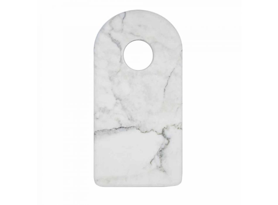 Bordi Prerës i Mermerit Modern Carrara Modern Bardhë Made in Italy - Amros Viadurini