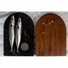 Pllaka prerëse dhe Aksesorë kuzhine në model luksoz prej mermeri, druri dhe çeliku - Icaro Viadurini