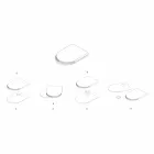 Pllaka prerëse dhe Aksesorë kuzhine në model luksoz prej mermeri, druri dhe çeliku - Icaro Viadurini