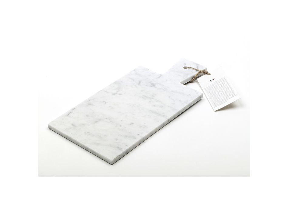 Bordi modern i prerjes në mermer të bardhë Carrara i bërë në Itali - Biblon Viadurini