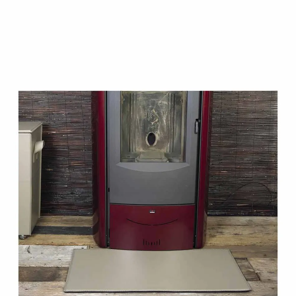 Lëkurë prej lëkure për fireplace / sobë Cleo Made in Italy Viadurini