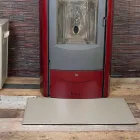 Lëkurë prej lëkure për fireplace / sobë Cleo Made in Italy Viadurini