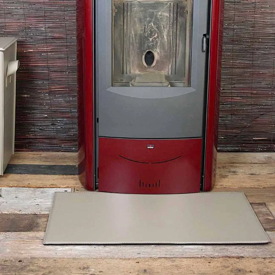 Lëkurë prej lëkure për fireplace / sobë Cleo Made in Italy Viadurini