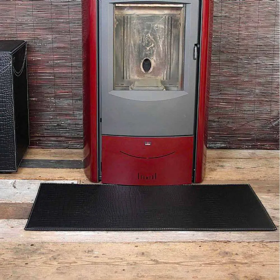 Lëkurë prej lëkure për Fireplace / Sobë Diva Made in Italy Viadurini