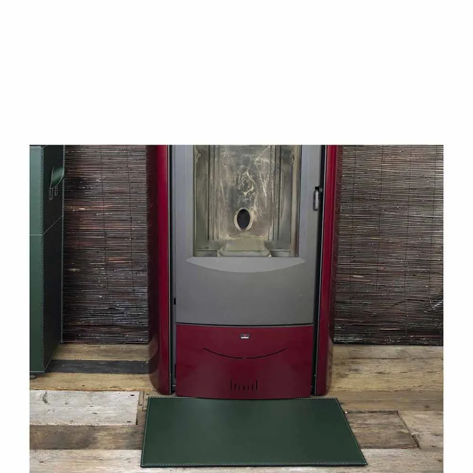 Lëkurë prej lëkure për Fireplace / Sobë Virgilio Made in Italy Viadurini