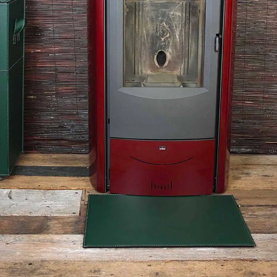 Lëkurë prej lëkure për Fireplace / Sobë Virgilio Made in Italy Viadurini