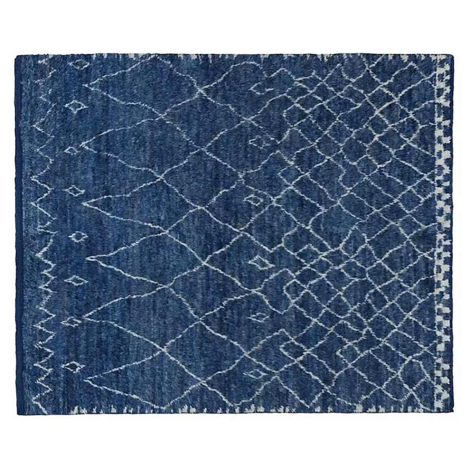 Qilim leshi me grumbuj të gjatë të punuar me dorë, thurur me dorë në Türkiye - Benedetta Viadurini