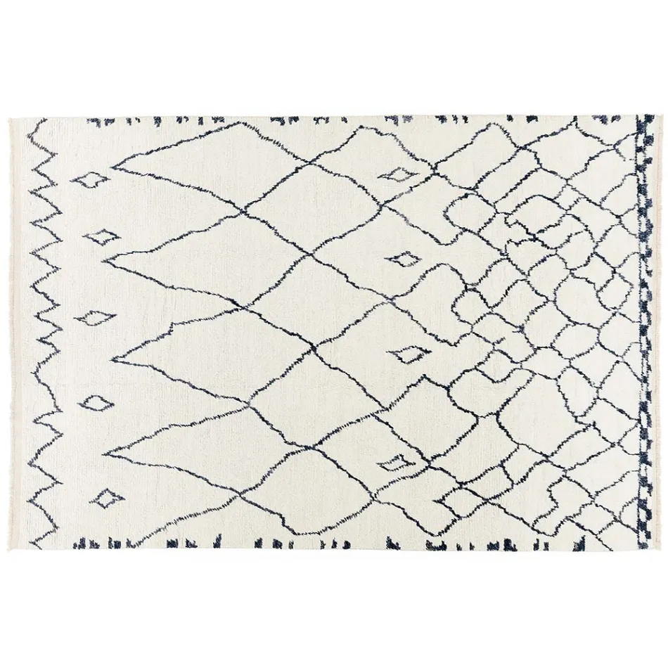 Qilim leshi me grumbuj të gjatë të punuar me dorë, thurur me dorë në Türkiye - Benedetta Viadurini