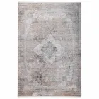 Designer Rug në Viscose dhe Acrylic Grey Grey me Dizajn - President Viadurini