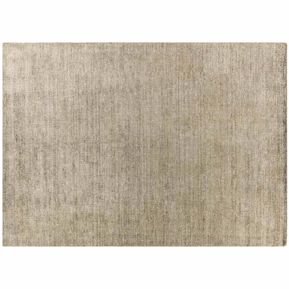 Qilim i punuar me dorë i endur në Indi Lesh me cilësi të lartë dhe mëndafsh bambu - Anella Viadurini