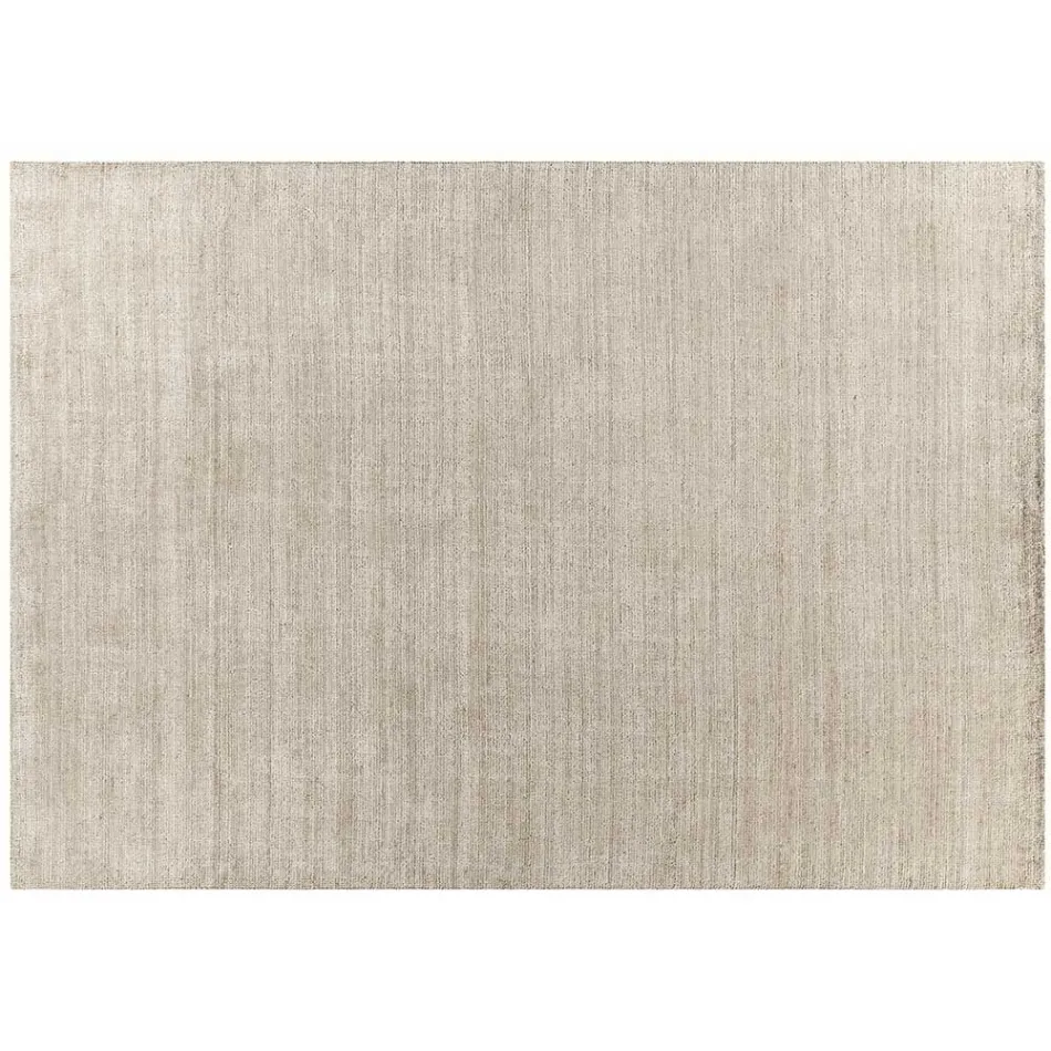 Qilim i punuar me dorë i endur në Indi Lesh me cilësi të lartë dhe mëndafsh bambu - Anella Viadurini