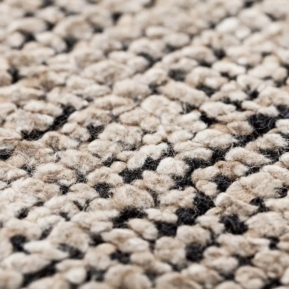 Qilim i punuar me dorë i endur në Indi Lesh me cilësi të lartë dhe mëndafsh bambu - Anella Viadurini