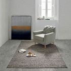 Tapeti modern i punuar me dorë prej leshi dhe pambuku për dhomën e ndenjes - Relikt Viadurini