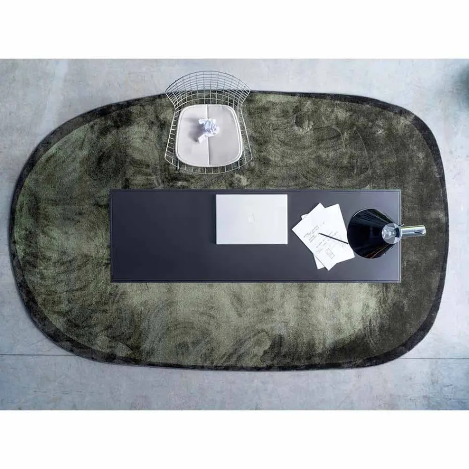 Qilim Oval Living Room në Poliamid me Shtypje Dixhitale - Palmer Viadurini