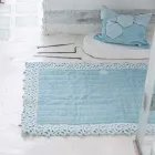 Tapet banjoje sfungjer pambuku dhe liri me 2 ngjyra Poema Lace - Cuorotto Viadurini