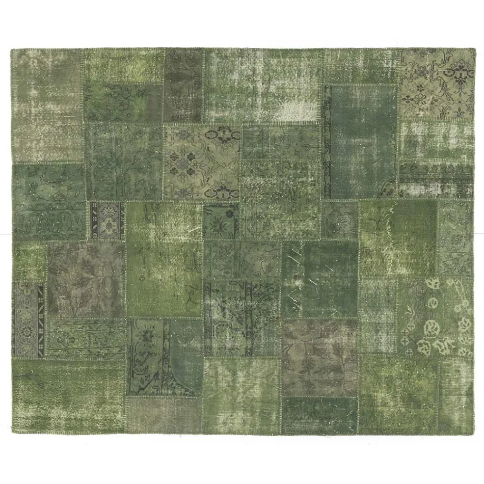 Qilim i dhomës së ndenjes me lara-arra artizanale i lidhur me dorë në Türkiye - Raimund Viadurini