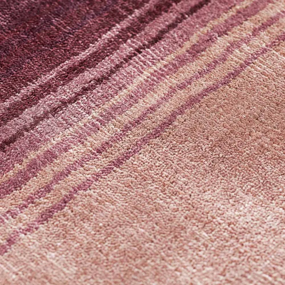 Tapet i dhomës së ndenjes i punuar me dorë me fije viskoze të cilësisë së lartë në Indi - mbulesë Viadurini