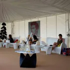 Tavolina moderne për kafe për ambiente të brendshme ose të jashtme, 2 copë - Zambak nga Myyour Viadurini