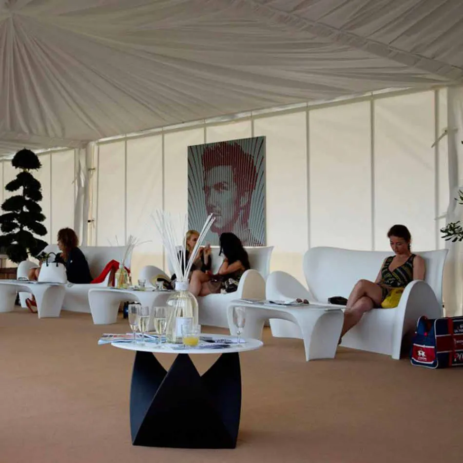 Tavolina moderne për kafe për ambiente të brendshme ose të jashtme, 2 copë - Zambak nga Myyour Viadurini