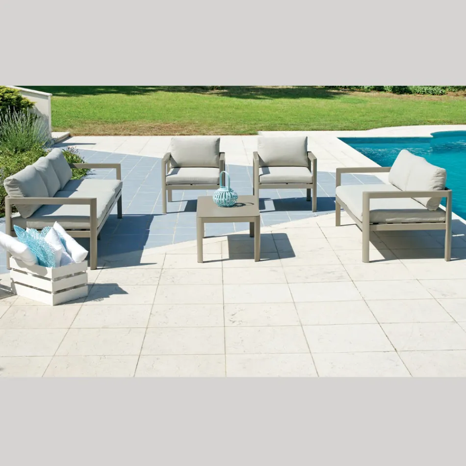 Tavolinë kopshti 100x55 cm në alumin me dekorime të ndryshme - Mickey Mouse Viadurini