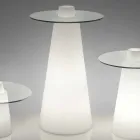 Slide Peak high table (H120) polietileni dhe qelqi prodhuar në Itali Viadurini