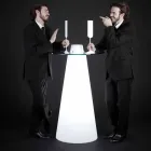 Slide Peak high table (H120) polietileni dhe qelqi prodhuar në Itali Viadurini