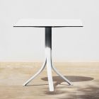 Tavolinë bar në natyrë me 3 këmbë alumini të mbështetura në 2 finitura - Filomena Viadurini