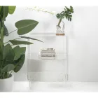 Tavolinë e Ulët pranë Tavolinës në Plexiglass Transparente Prodhuar në Itali - Alamain Viadurini