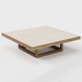 Tavolinë kafeje të ulët kopshti me majë pllake prej guri Prodhuar në Itali - Bresson