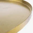 Tavolinë kafeje dizenjoje në çelik të veshur me tunxh - Kakta Viadurini