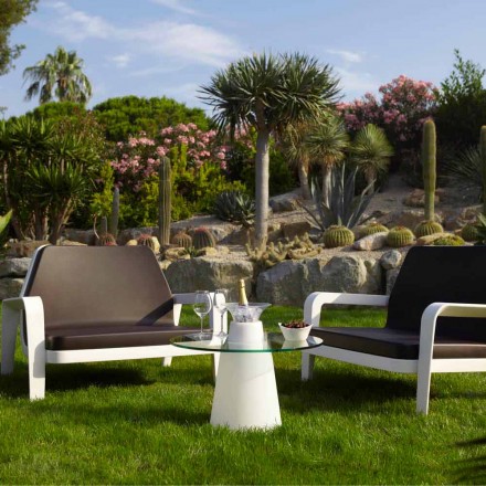 Polietileni dhe qelqi Slide Peak low table (H50) prodhuar në Itali Viadurini