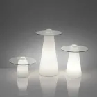 Polietileni dhe qelqi Slide Peak low table (H50) prodhuar në Itali Viadurini