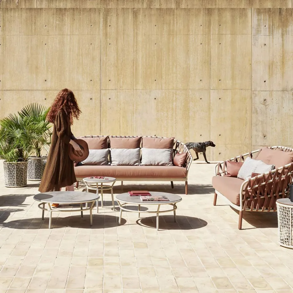 Tavolina e ulët Hpl ose Qeramike Prodhuar në Itali - Emmacross nga Varaschin Viadurini