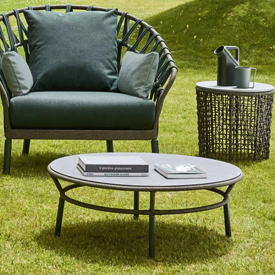 Tavolinë e ulët Hpl Top ose Qeramikë Prodhuar në Itali - Emmacross nga Varaschin Viadurini