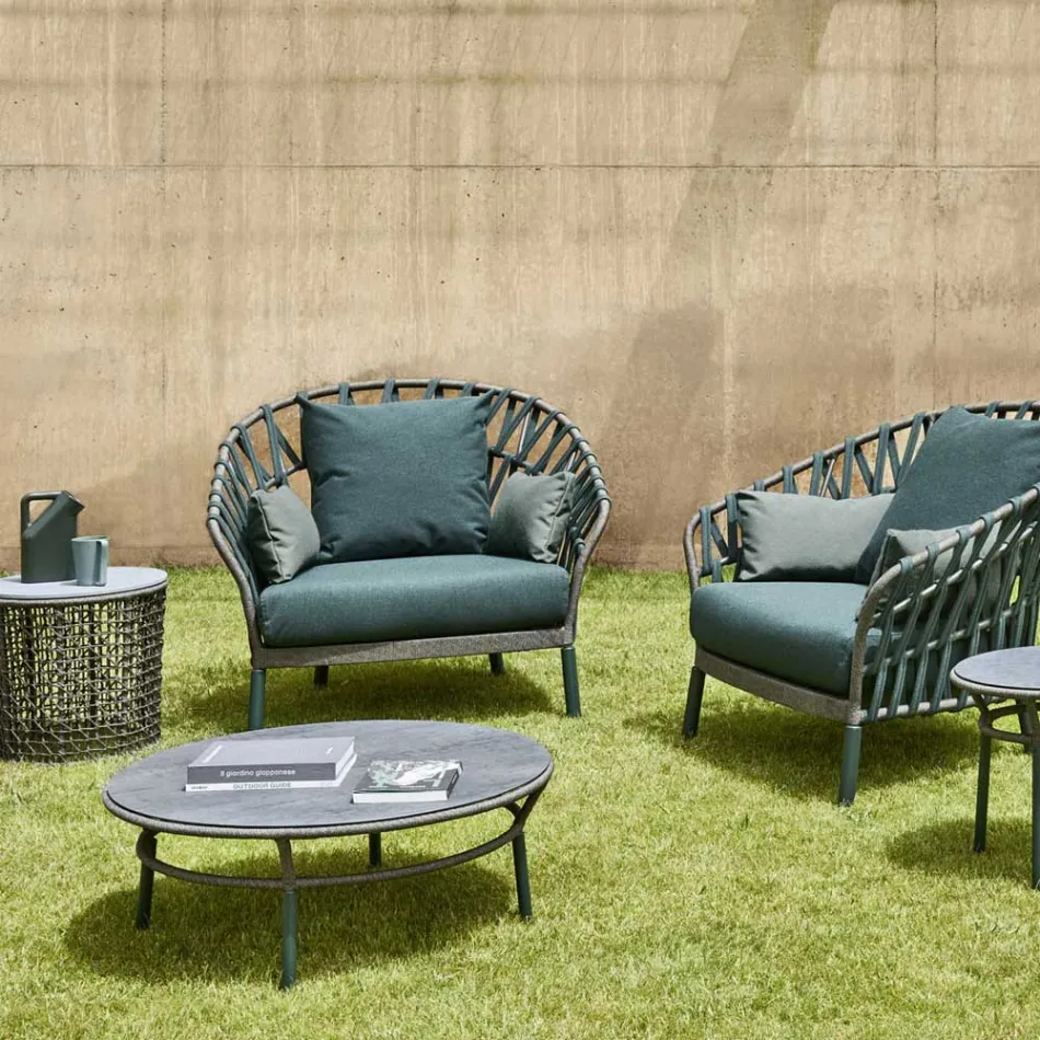 Tavolina e ulët Hpl ose Qeramike Prodhuar në Itali - Emmacross nga Varaschin Viadurini