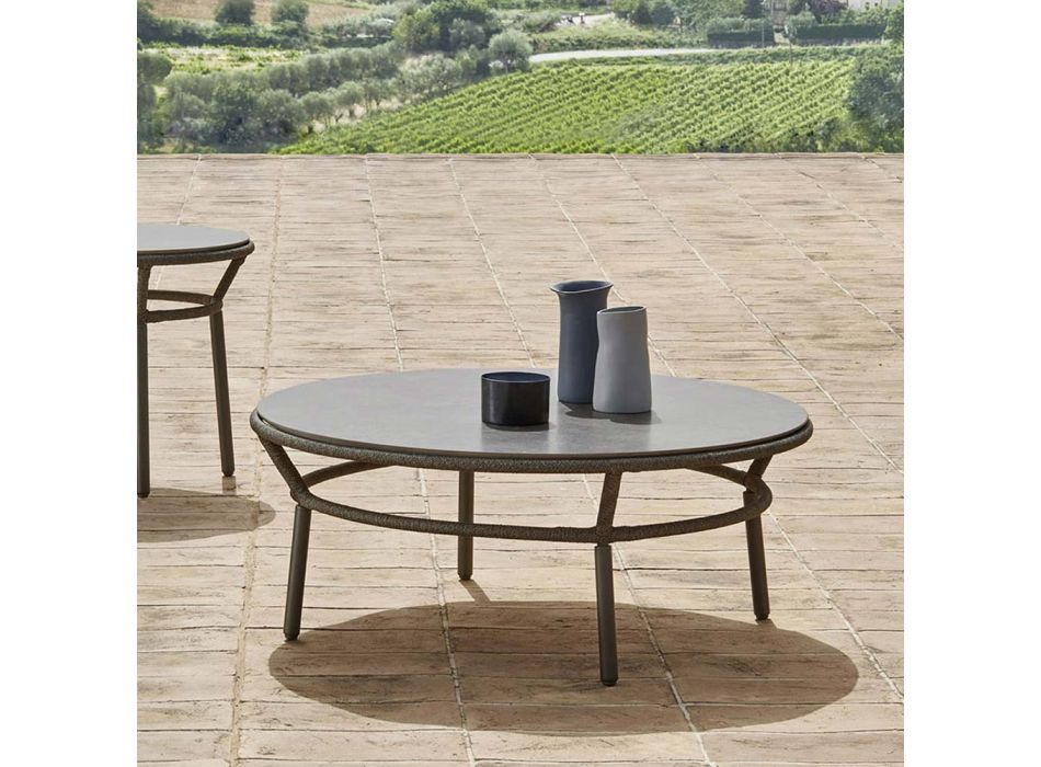 Tavolina e ulët Hpl ose Qeramike Prodhuar në Itali - Emmacross nga Varaschin Viadurini