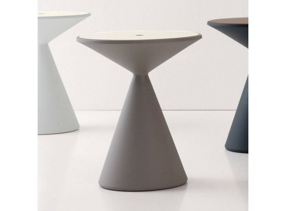 Tavolinë kafeje në natyrë me polietileni me ngjyrë me ndarje të brendshme - akute Viadurini