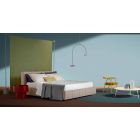 Tavolina e rrumbullakët e shtratit të dizajnit modern në Bordo ose Dru blu - Vinnie Viadurini